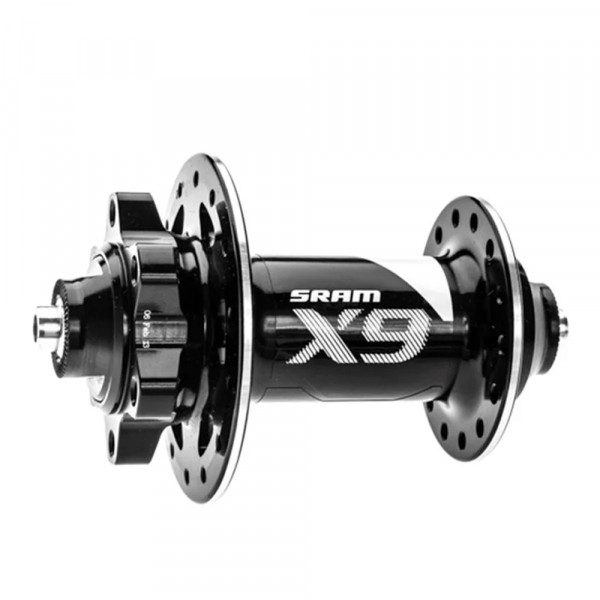 Втулка передняя диск Sram MTB - X9 V2 Black 6-Bolt 28H 100 OLD 9mm QR included