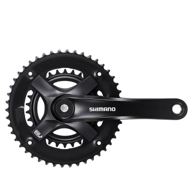 Система Shimano TY501, 170мм, для 2x7/8ск, Кв, 46/30, без защиты от цепи.,с болтами креп, цвет черн Система Shimano TY501, 170мм, для 2x7/8ск, Кв, 46/30, без защиты от цепи.,с болтами креп, цвет черн