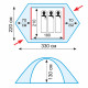 Палатка туристическая Tramp Rock 3 (V2)