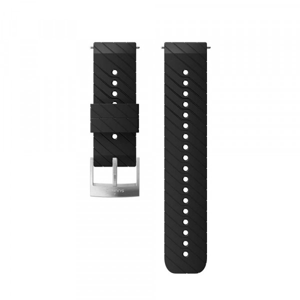 Силиконовый ремешок для часов Suunto Athletic3, 24mm black steel