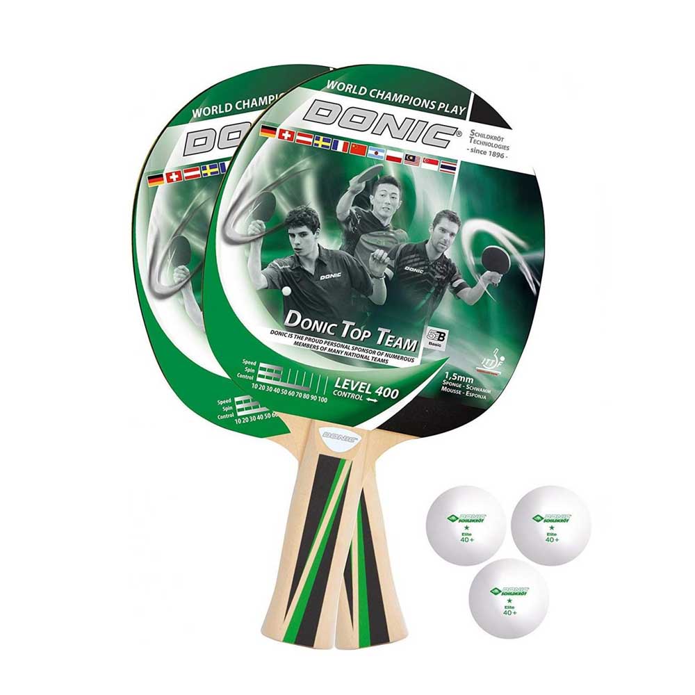 Набор для настольного тенниса Donic Schildkrot Top Team 400 (2рак+3шар)