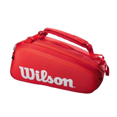 Сумка для тенниса Wilson Super Tour (9 pack) красная