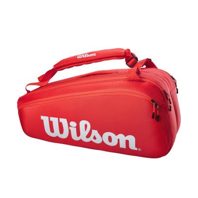 Сумка для тенниса Wilson Super Tour (9 pack) красная