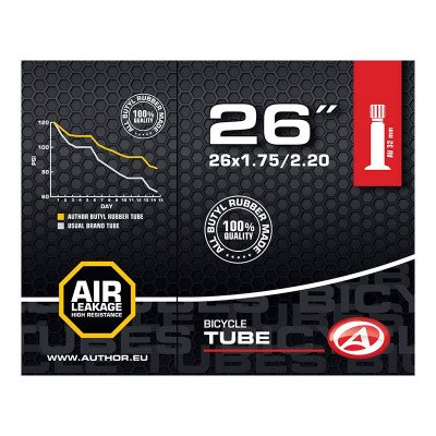 Камера Author Tube AT-MTB-26" AV32 26X1.75/2.20 Камера Author Tube AT-MTB-26" AV32 26X1.75/2.20