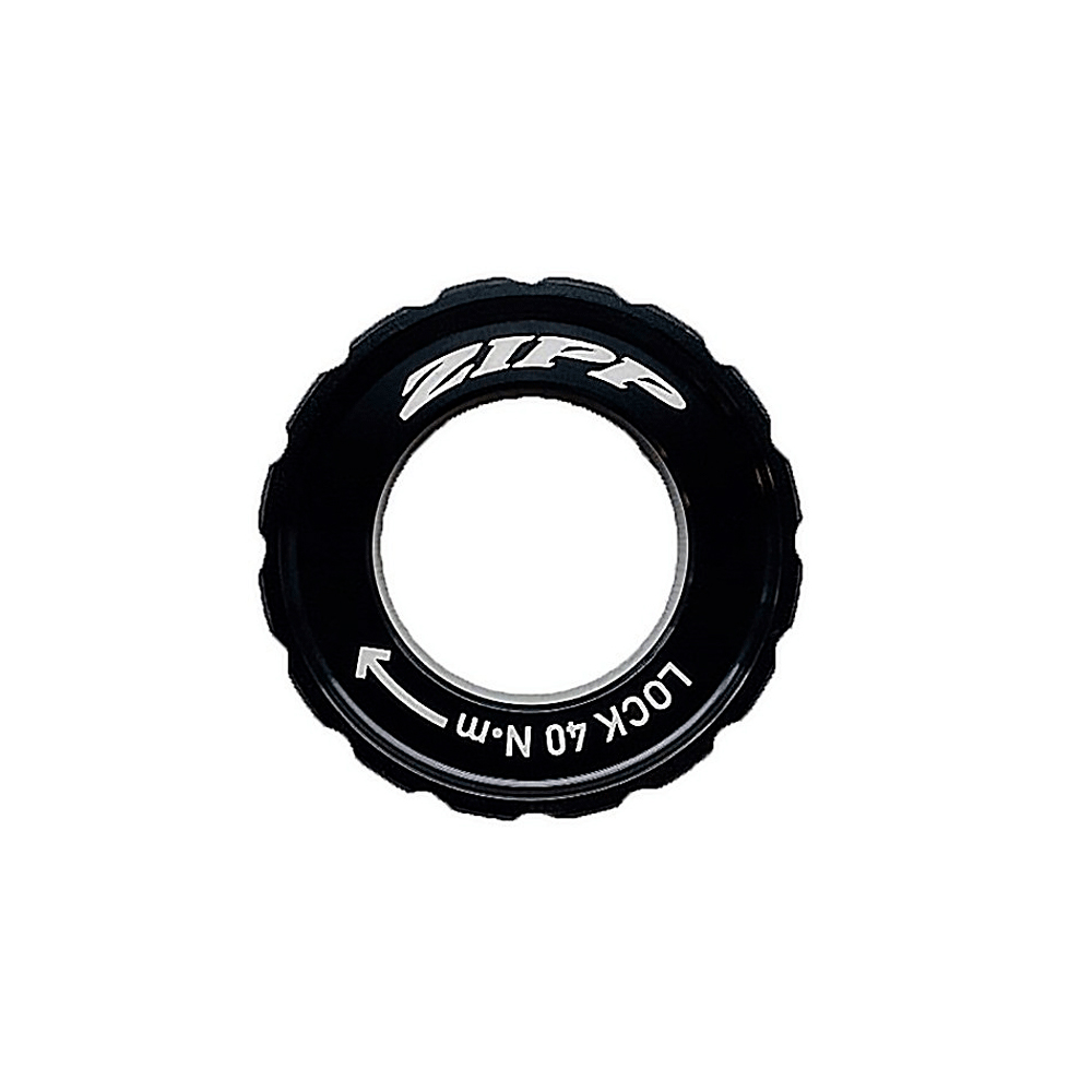 HUB CENTERLOCK ROTOR DISC LOCKRING BLACK ZIPP LOGO (FOR ROTORS UP TO 160MM) QTY 1