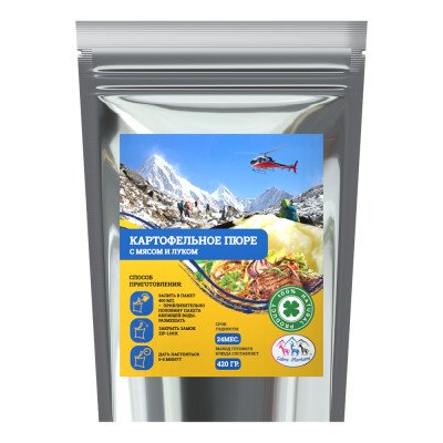 Картофельное пюре с мясом с луком и сливками сублимированный