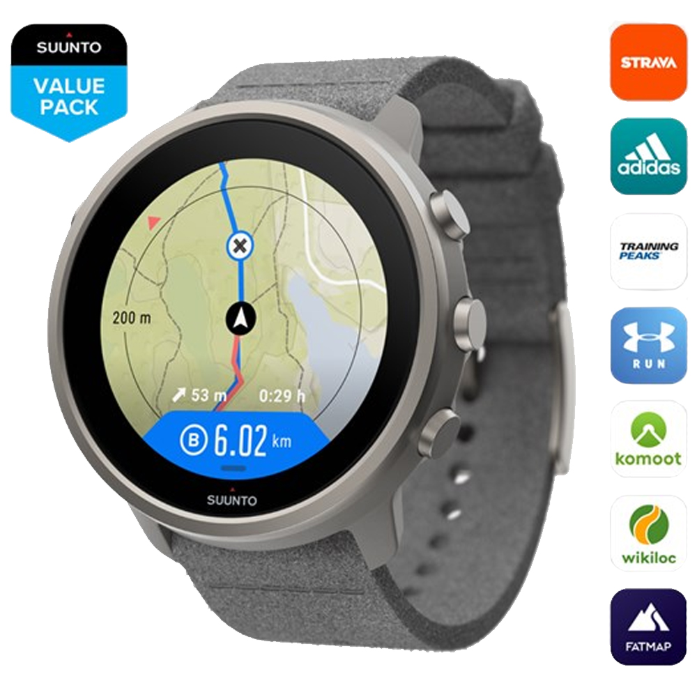 Спортивные часы Suunto 7 stone gray titanium Спортивные часы Suunto 7 stone gray titanium