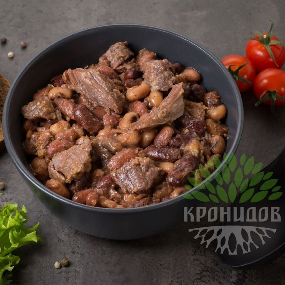 Говядина с фасолью консервированные Говядина с фасолью консервированные