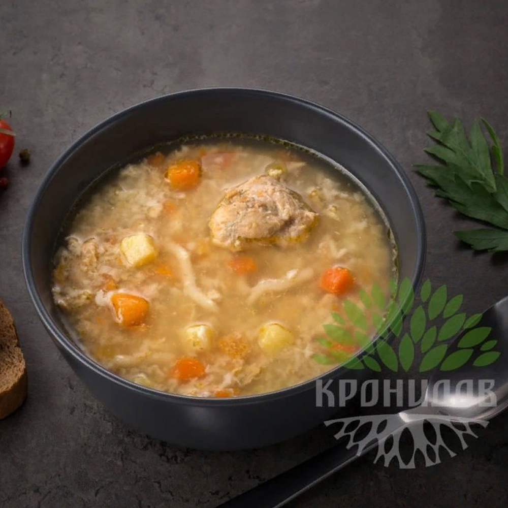 Куриный суп по-домашнему консервированный 300 г Куриный суп по-домашнему консервированный 300 г