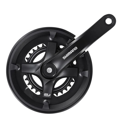 Система Shimano TY501 175мм, для 2x7/8ск, Кв, 46/30, с защитой от цепи., с болтами креп, цвет черн Система Shimano TY501 175мм, для 2x7/8ск, Кв, 46/30, с защитой от цепи., с болтами креп, цвет черн