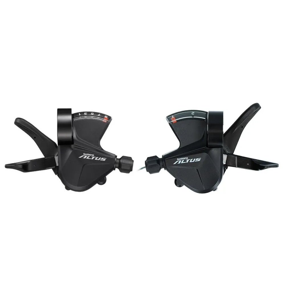 Шифтер Shimano Altus M2010, лев. + прав, 2x9ск, тр.+оплетк. Шифтер Shimano Altus M2010, лев. + прав, 2x9ск, тр.+оплетк.
