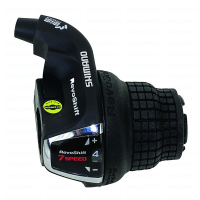 Шифтер Shimano Tourney RS35, прав, 7ск, тр. 2050мм, б/уп.