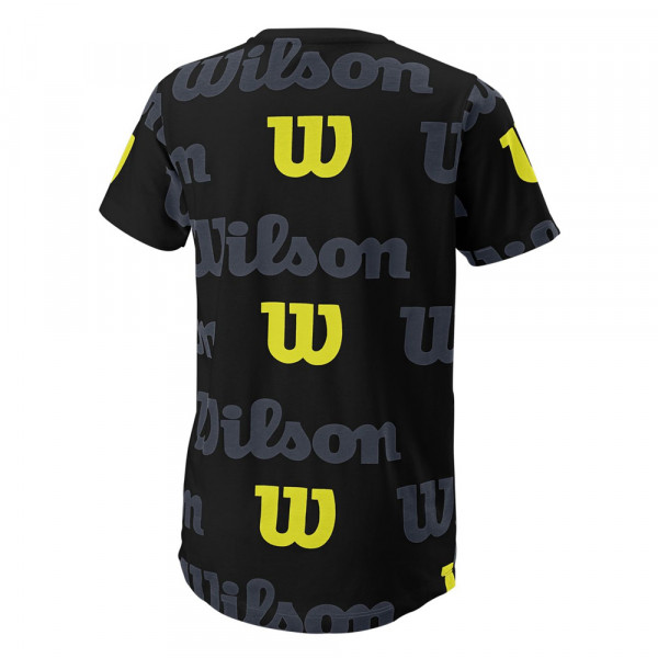 Футболка детская Wilson B All Over Logo Tech Tee