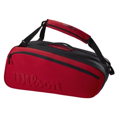 Сумка для ракеток Wilson Super Tour Clash V2.0 (15 pack) красная