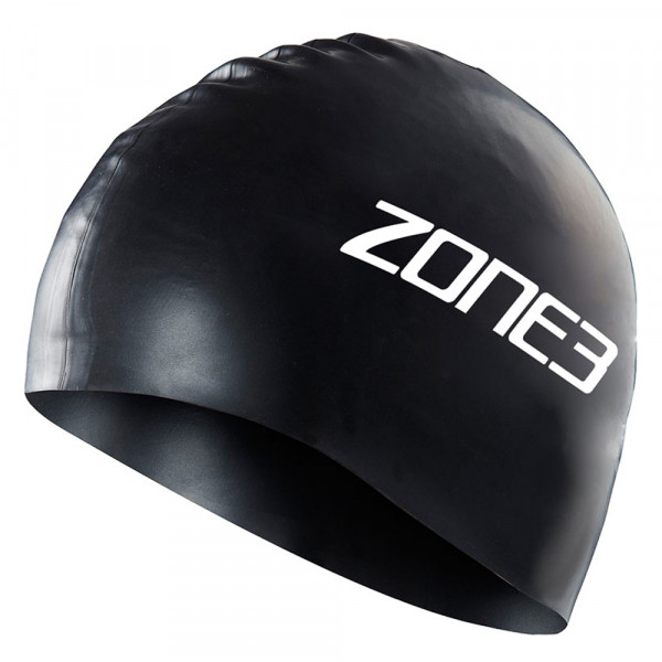 Шапочка для плавания Zone3 Silicone черный