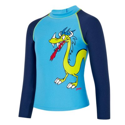 Футболка детская Zoggs Long Sleeve Zip Sun Top Tots