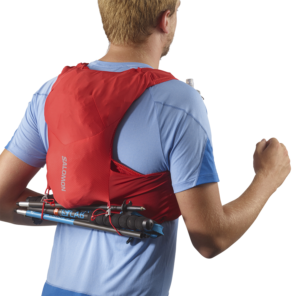 Жилет беговой Salomon Adv skin 5 красный