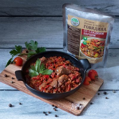 Говядина со сладким перцем 250гр