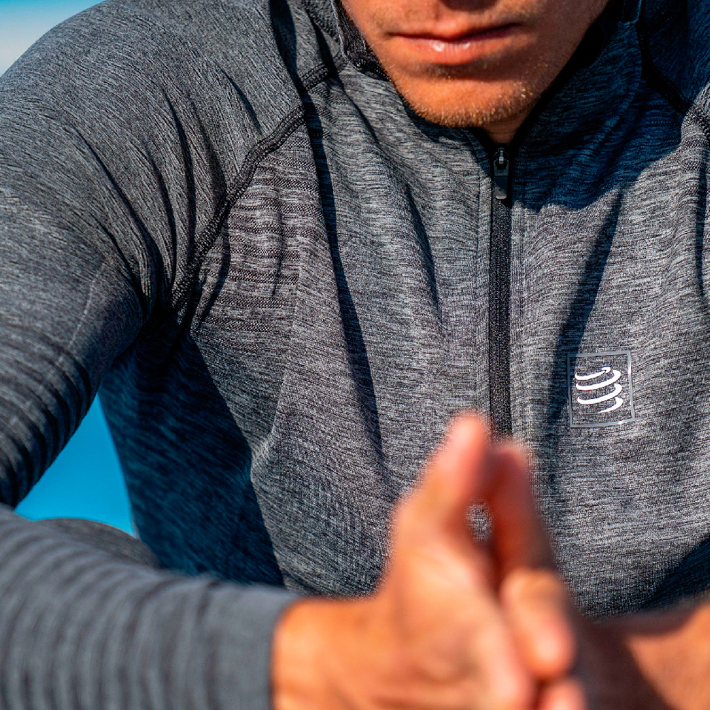 Футболка с длинным рукавом Compressport Seamless Zip