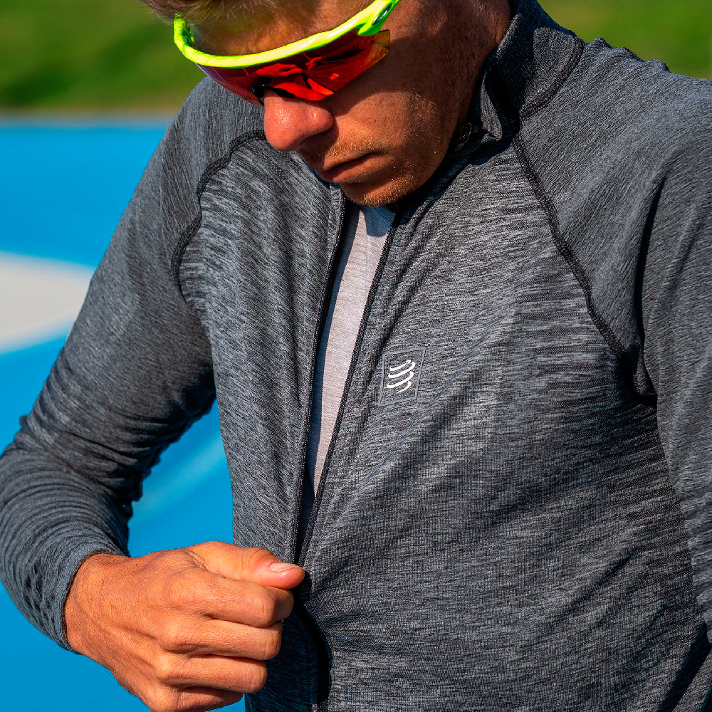Футболка с длинным рукавом Compressport Seamless Zip