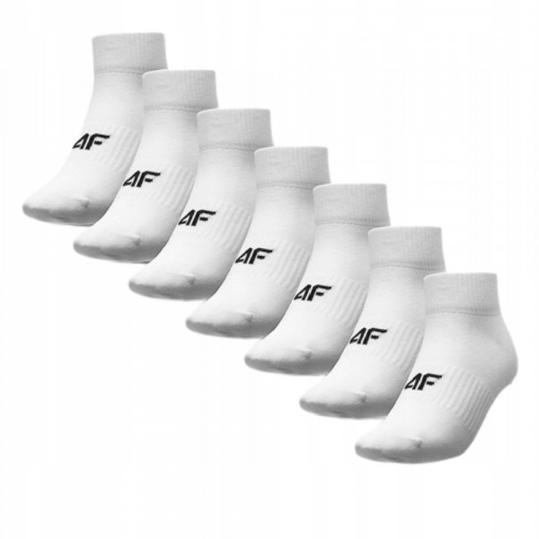Носки белые повседневные ( 7 пар в упаковке ) 4F