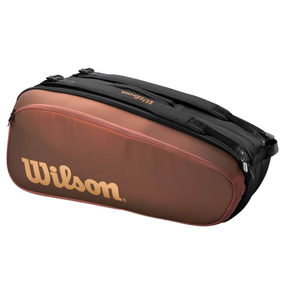 Сумка для ракеток Wilson Super Tour Pro Staff V14 (9 pack) коричневая Сумка для ракеток Wilson Super Tour Pro Staff V14 (9 pack) коричневая