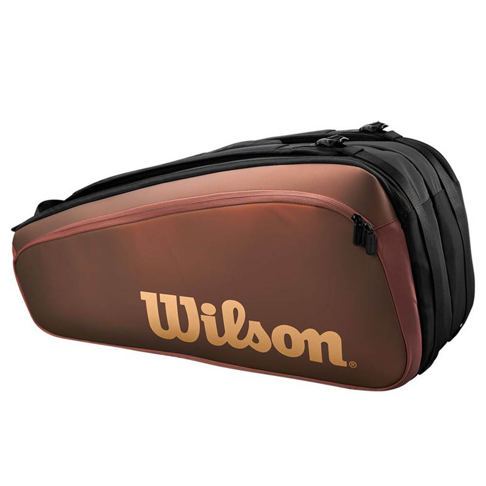 Сумка для ракеток Wilson Super Tour Pro Staff V14 (9 pack) коричневая Сумка для ракеток Wilson Super Tour Pro Staff V14 (9 pack) коричневая