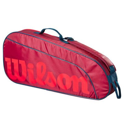 Сумка для ракеток Wilson Junior (3 pack) бордовая