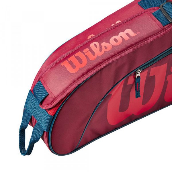 Сумка для ракеток Wilson Junior (3 pack) бордовая