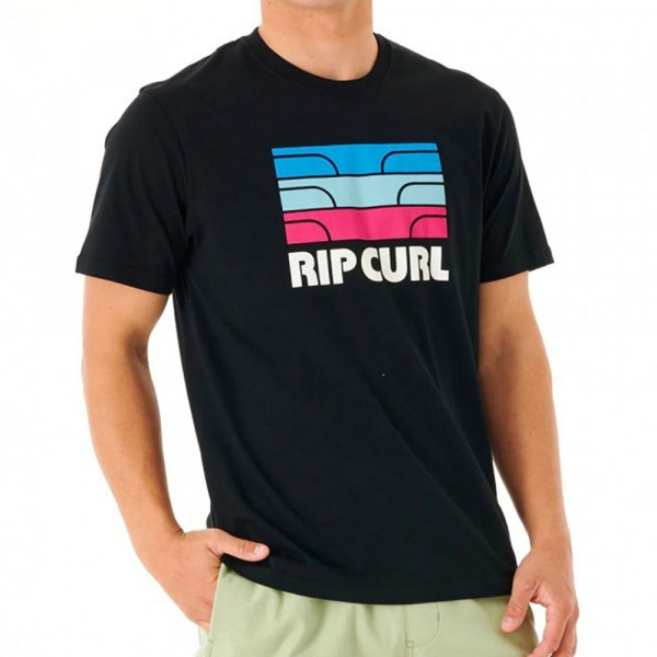 Футболка мужская черная Rip Curl Surf
