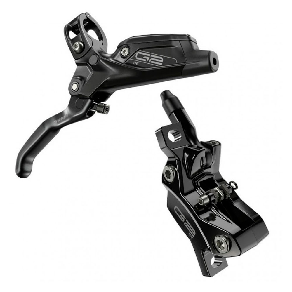 Тормоз дисковый Sram G2 RE (E-MTB) Guide Lever Code 4Piston Caliper Gloss Black Rear 1800mm Hose Тормоз дисковый Sram G2 RE (E-MTB) Guide Lever Code 4Piston Caliper Gloss Black Rear 1800mm Hose