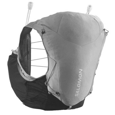 Жилет беговой женский Salomon Adv skin 12 with flasks серый