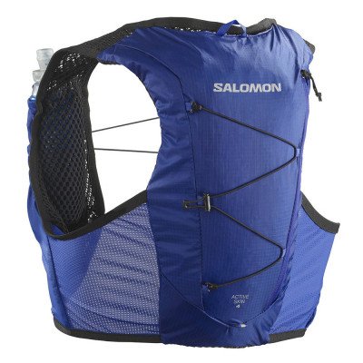 Жилет беговой Salomon Active skin 4 with flasks синий