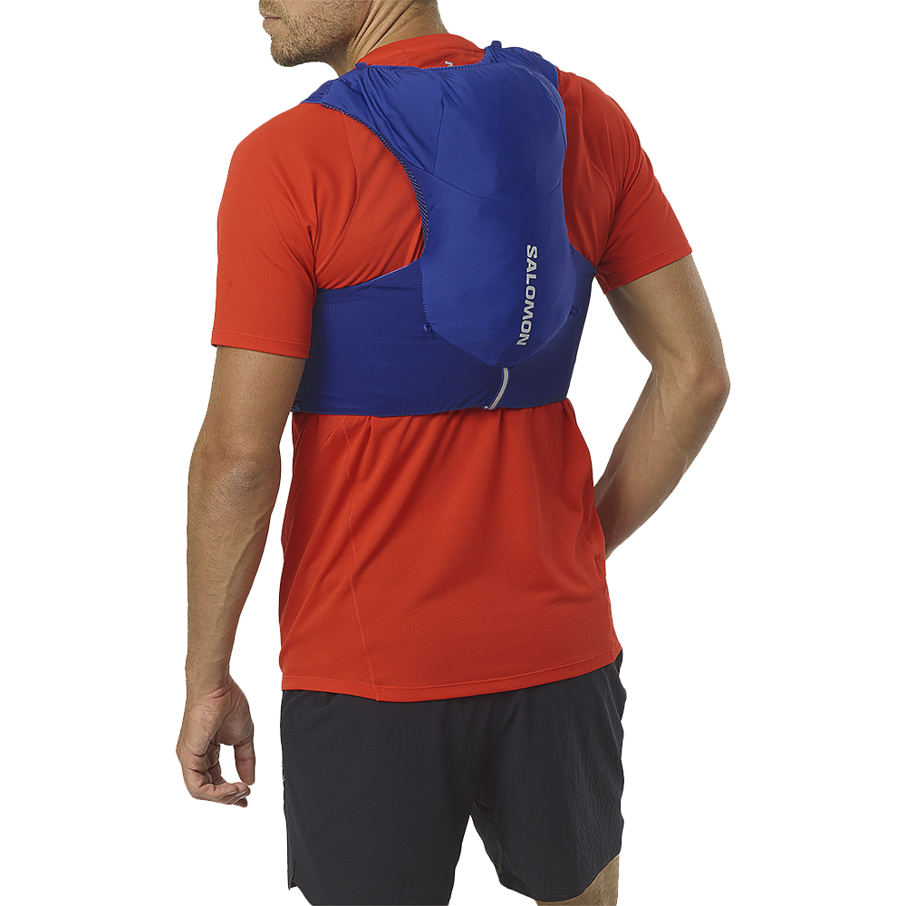 Жилет беговой Salomon Adv skin 5 with flasks синий