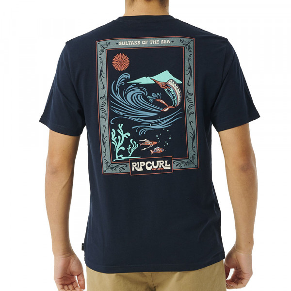 Футболка темно-синяя мужская Rip Curl Pacific Футболка темно-синяя мужская Rip Curl Pacific