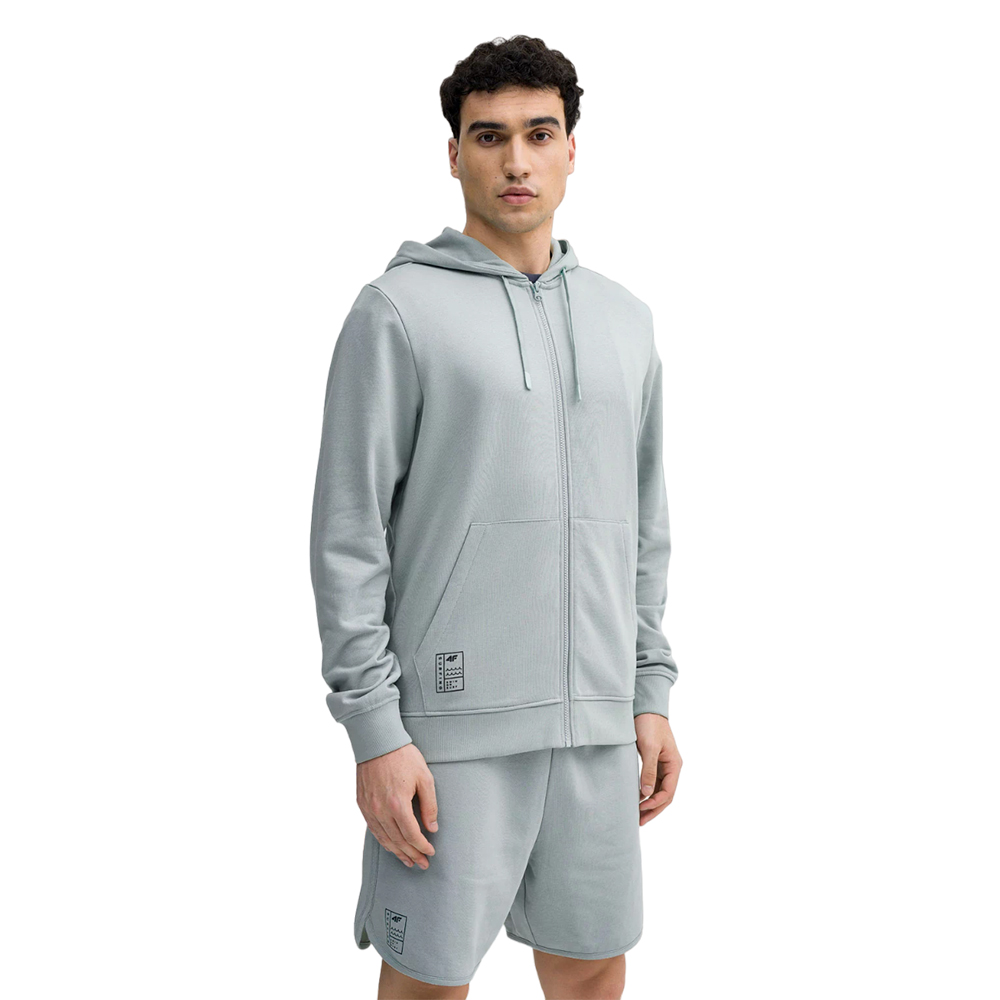 Толстовка с капюшоном мужская 4F Beachwear серая Толстовка с капюшоном мужская 4F Beachwear серая