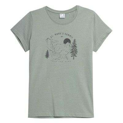 Футболка женская 4F Trekking зеленая