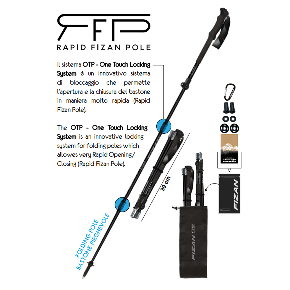 Палки трекинговые Fizan F56 Folding RFP