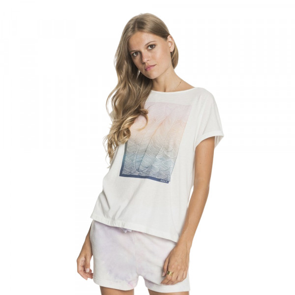 Футболка женская Roxy Summertimehapin J Tees Футболка женская Roxy Summertimehapin J Tees