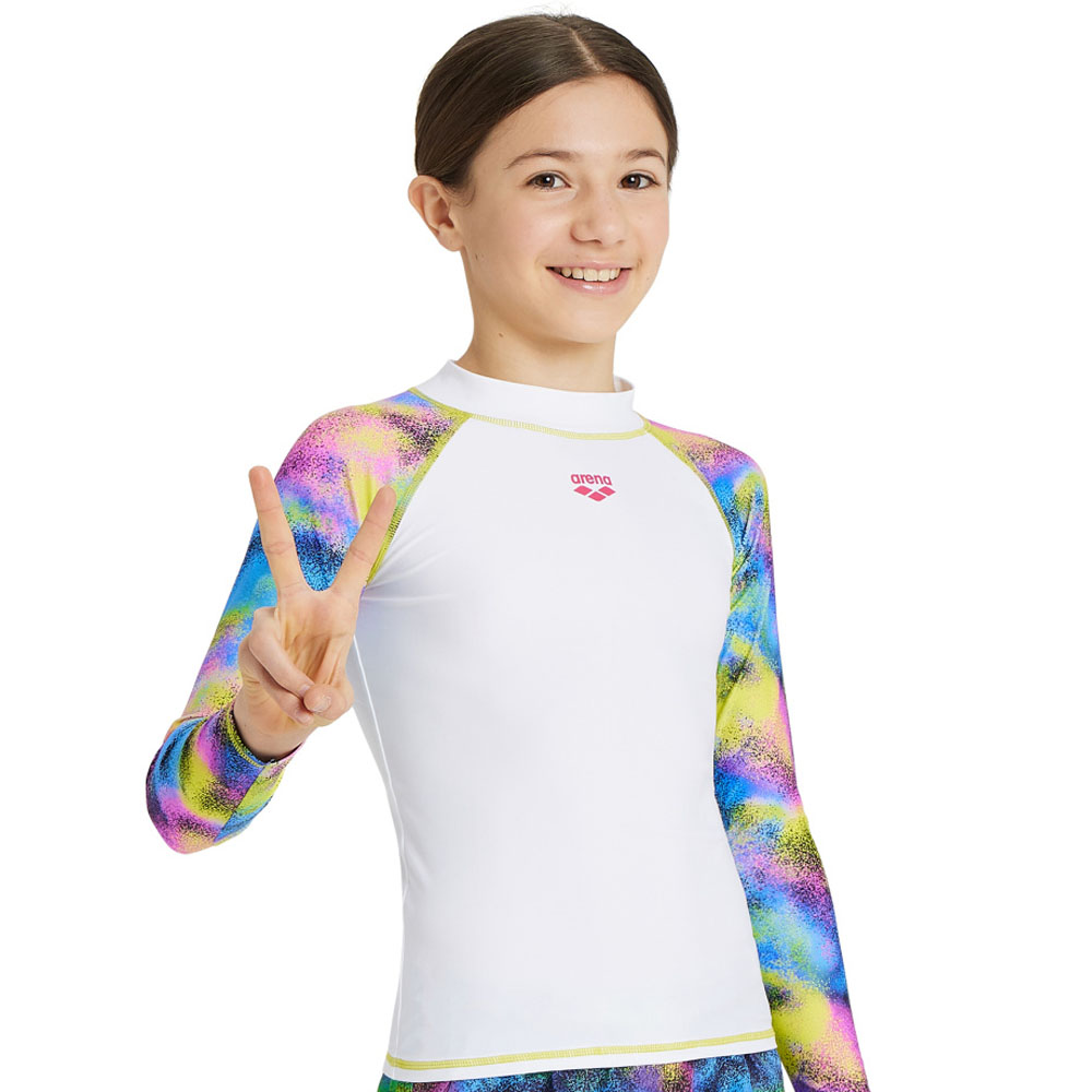 Футболка для плавания детская с длинным рукавом Arena Rash