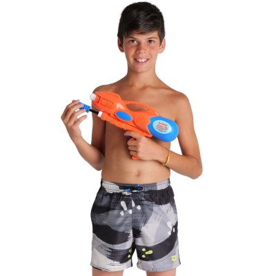 Шорты пляжные детские Arena Beach Boxer Allover серые Шорты пляжные детские Arena Beach Boxer Allover серые