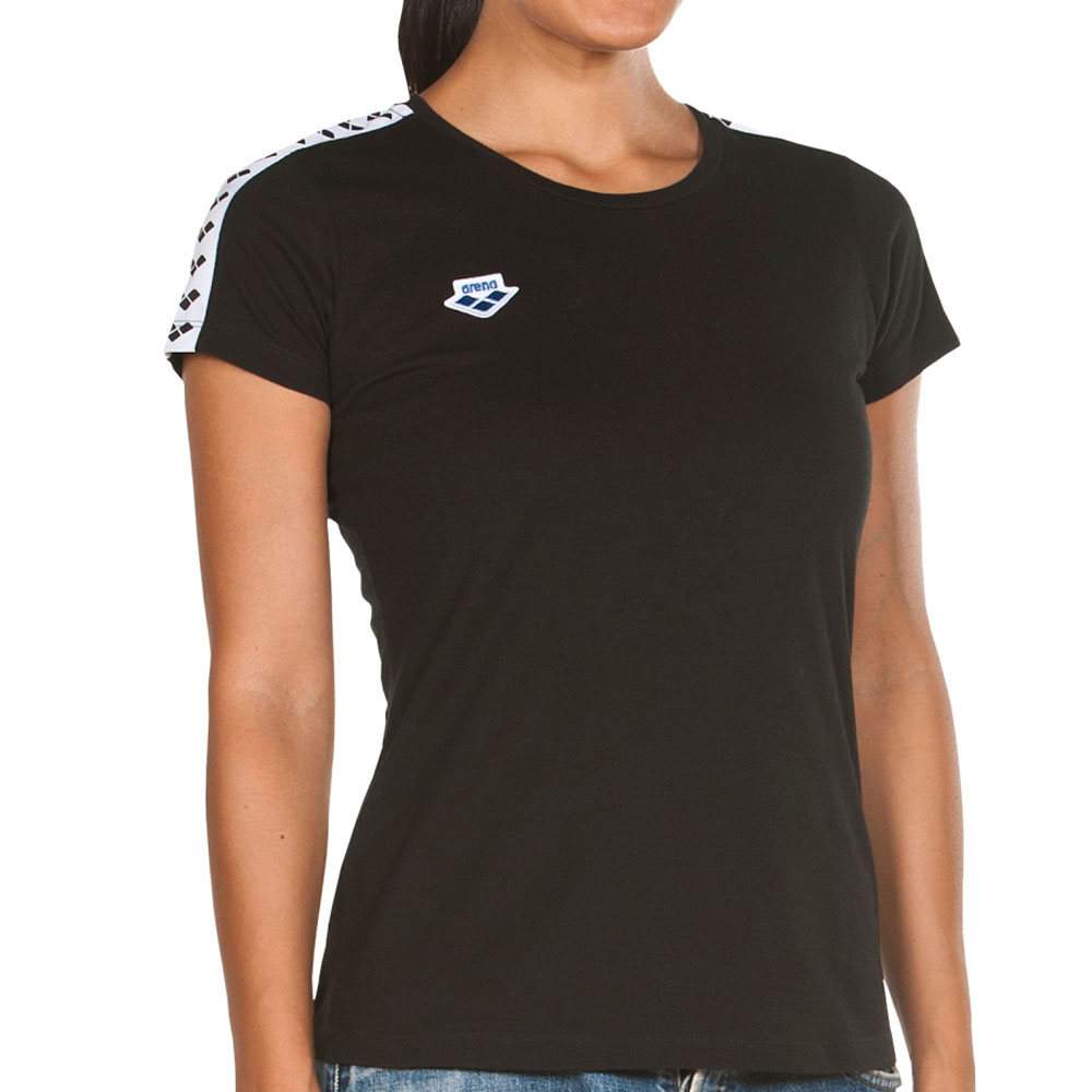 Футболка женская Arena T-shirt team черная Футболка женская Arena T-shirt team черная
