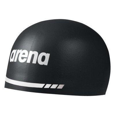 Шапочка для плавания Arena 3D soft черная Шапочка для плавания Arena 3D soft черная