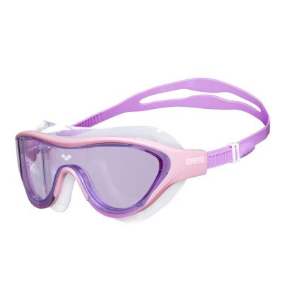 Полумаска для плавания детская Arena The one розовая