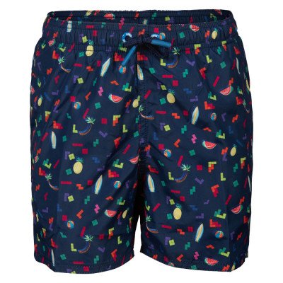 Шорты пляжные детские Arena Allover темно синие