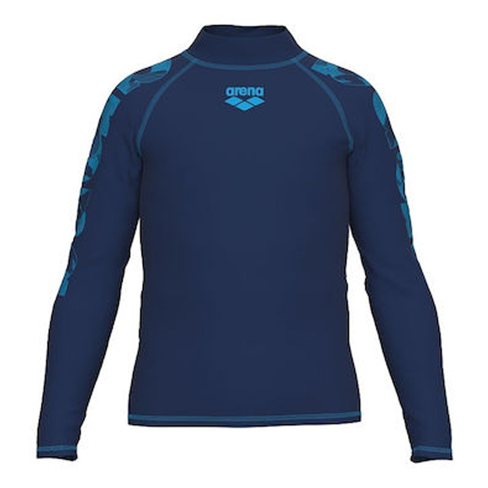 Футболка для плавания детская Arena Rash vest l/s graphic