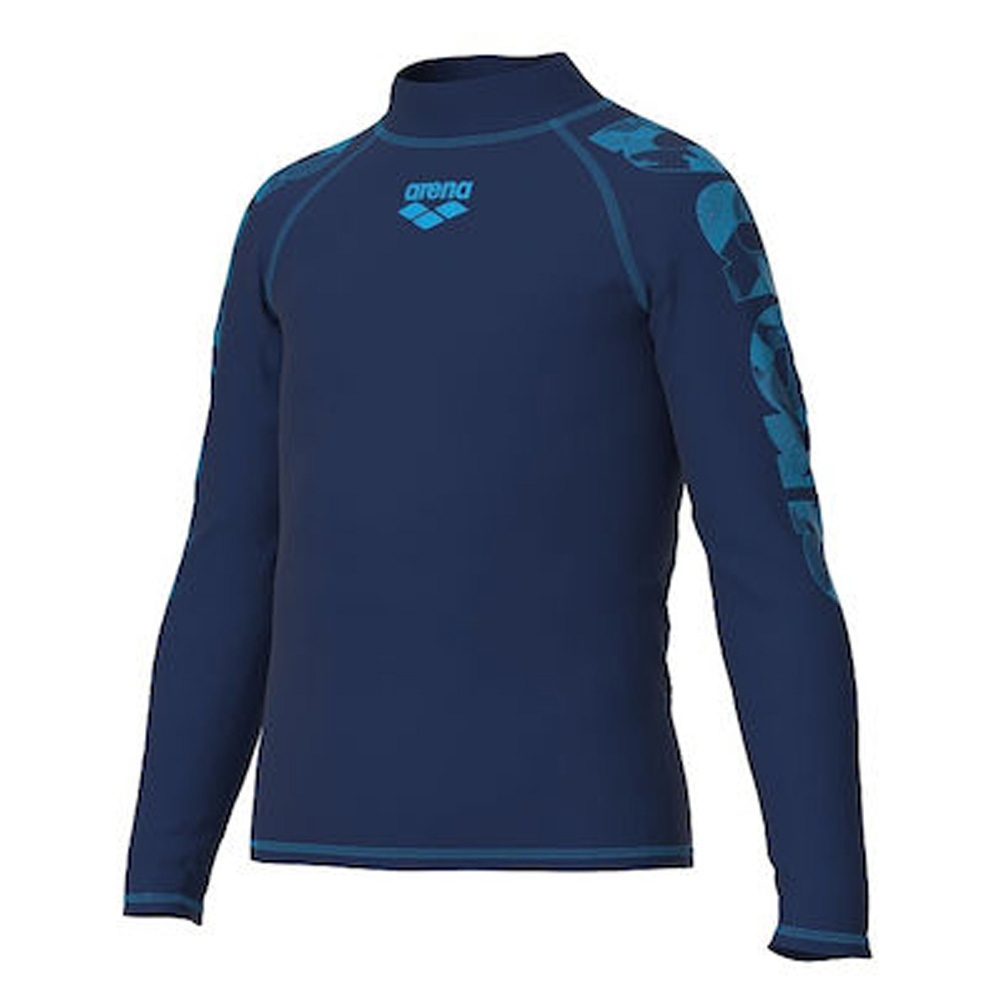 Футболка для плавания детская Arena Rash vest l/s graphic