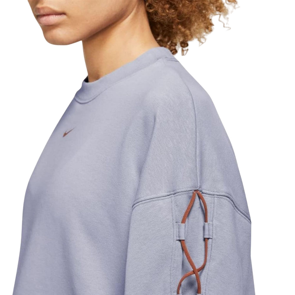 Толстовка женская Nike GT FT Crew NVLTY голубая