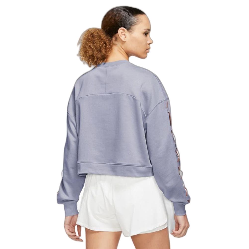 Толстовка женская Nike GT FT Crew NVLTY голубая