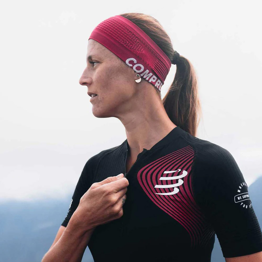 Повязка на голову широкая Compressport Headband